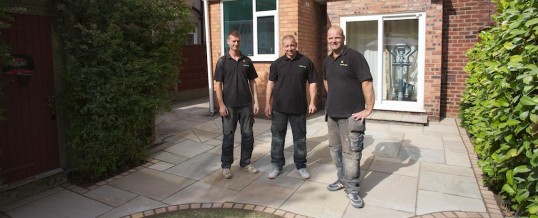 New Indian stone patio completed in Mile End, Stockport