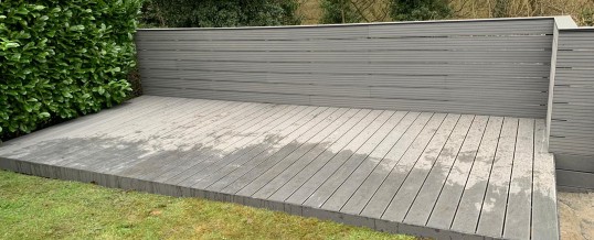 Composite Decking With walll