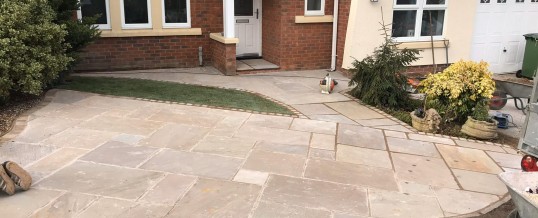 Indian Stone Front Garden Project